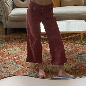 Zara France light corduroy boot cut pant